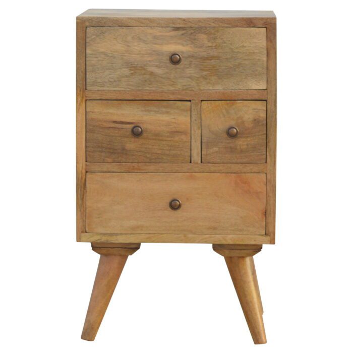 Nordic Style 4 Drawer Multi Bedside - Image 1