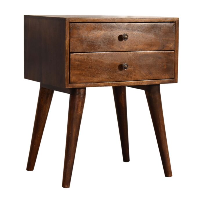 Chestnut Modern Solid Wood Bedside - Image 2