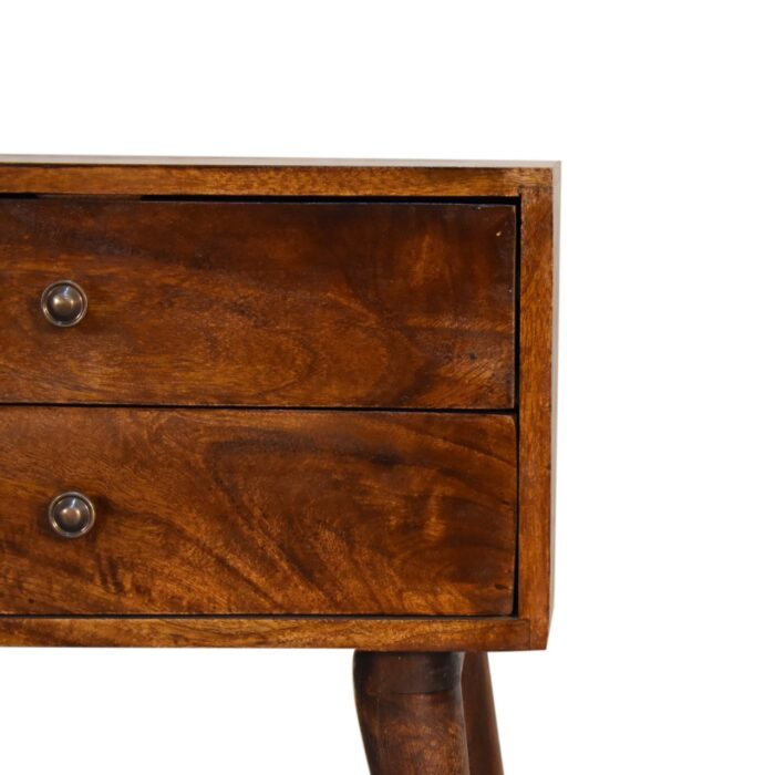Chestnut Modern Solid Wood Bedside - Image 4