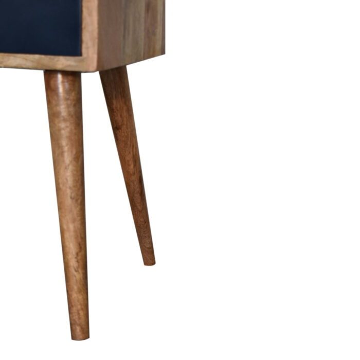 Mini Navy Blue Hand Painted Bedside - Image 5