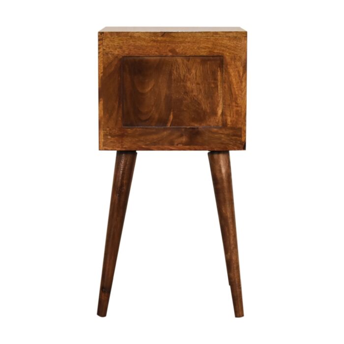 Mini 2 Drawer Chestnut Bedside - Image 7