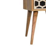 Mini Bone Inlay 2 Drawer Bedside - Image 7