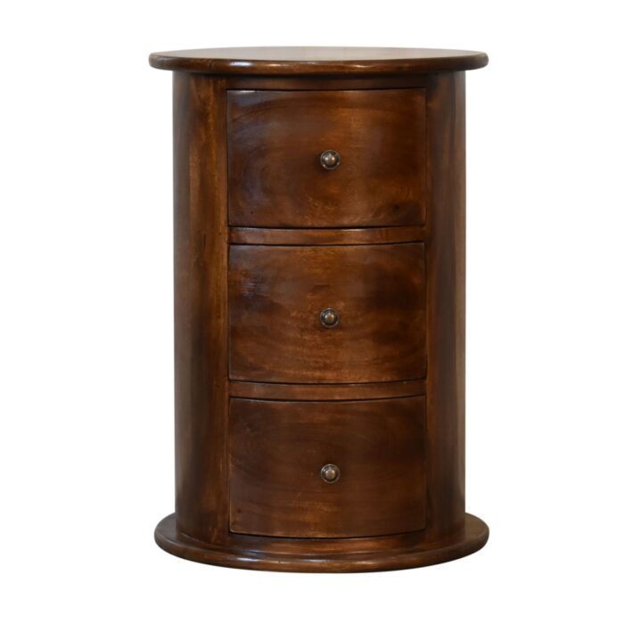 3 Drawer Chestnut Drum - Image 1