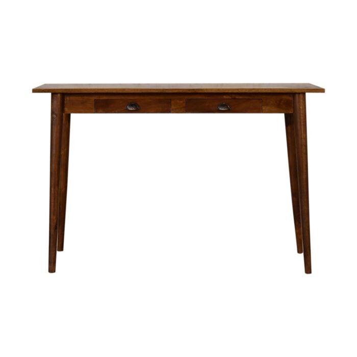 2 Drawer Chestnut Writing Desk - Image 1