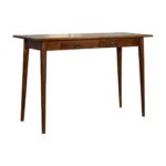 2 Drawer Chestnut Writing Desk - Image 2