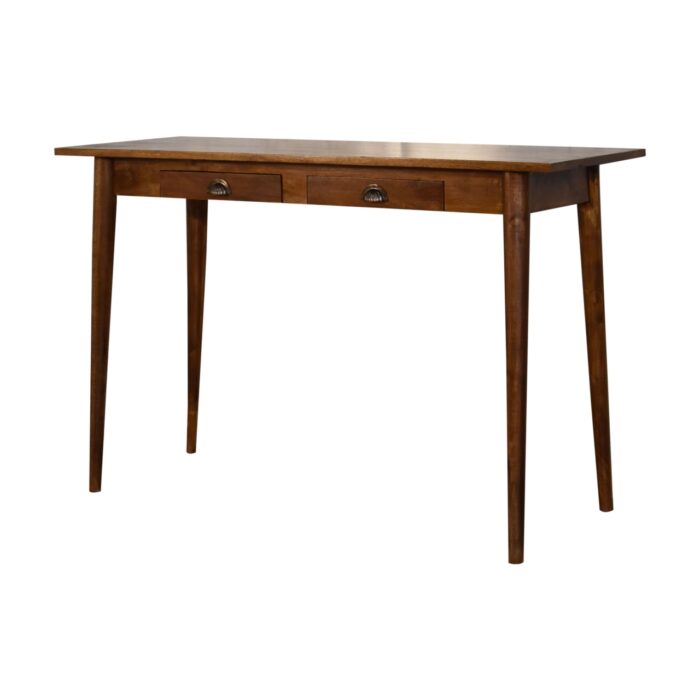 2 Drawer Chestnut Writing Desk - Image 3