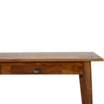 2 Drawer Chestnut Writing Desk - Image 4