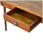 2 Drawer Chestnut Writing Desk - Image 6
