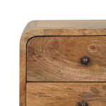 Mini Oak-ish Curved Bedside - Image 4
