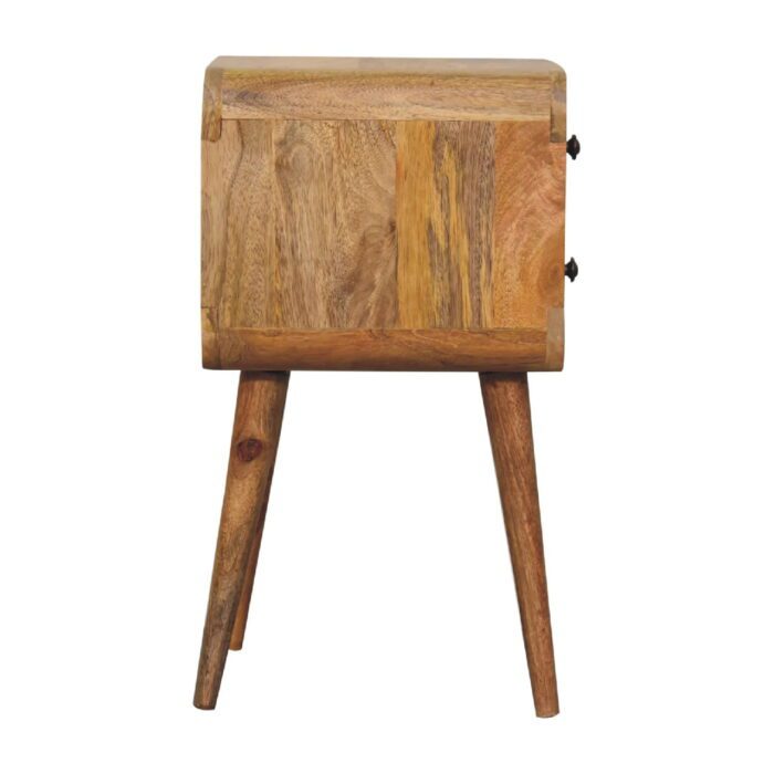 Mini Oak-ish Curved Bedside - Image 7