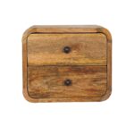 Mini Curve Oak-ish Floating Bedside