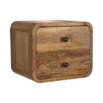 Mini Curve Oak-ish Floating Bedside - Image 2