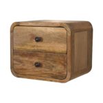 Mini Curve Oak-ish Floating Bedside - Image 3