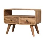 Mini Curved Oak-ish Media Unit - Image 3