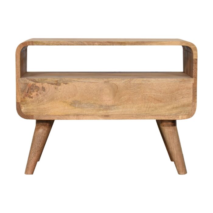 Mini Curved Oak-ish Media Unit - Image 9