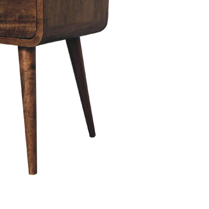 Mini Grey Wash Curve Open Bedside - Image 6