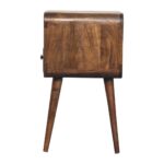 Mini Grey Wash Curve Open Bedside - Image 7