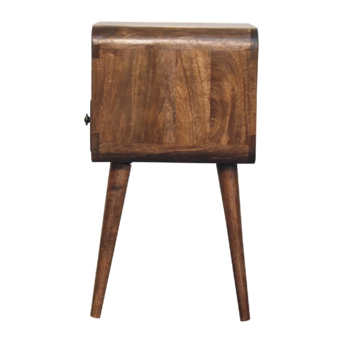 Mini Grey Wash Curve Open Bedside - Image 7