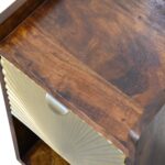 Mini Manila Gold 1 Drawer Bedside - Image 5