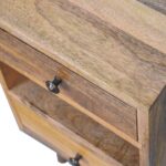 Mini Classic Multi Oak-ish Bedside - Image 5