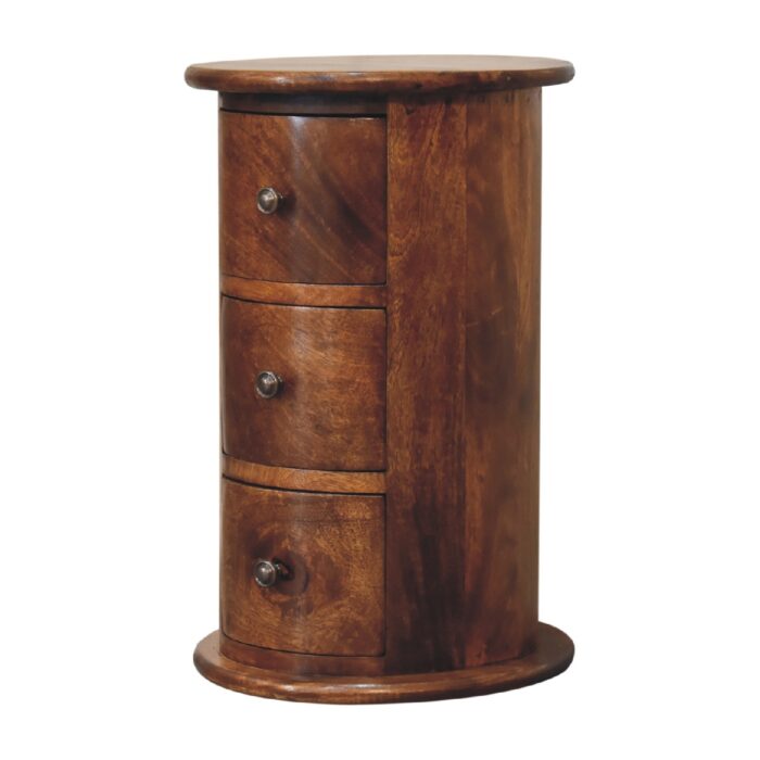 Mini Chestnut Drum Chest - Image 1