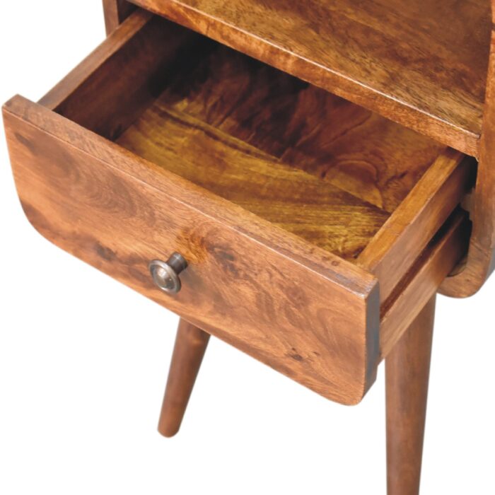 Mini Chestnut Curve Open Bedside - Image 6