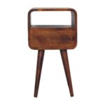 Mini Chestnut Curve Open Bedside - Image 9