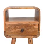Mini Oakish Curve Open Bedside - Image 4