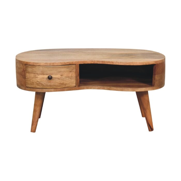 Oak-ish Wave Coffee Table - Image 1