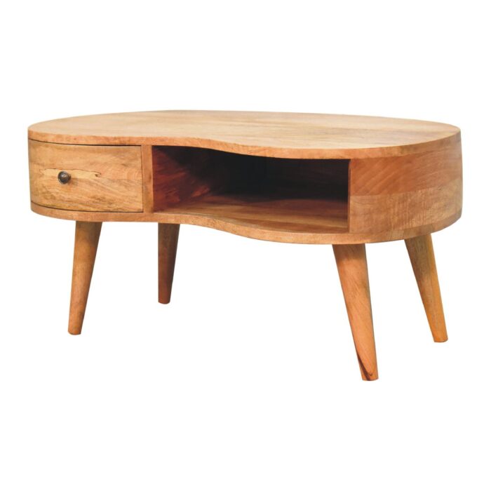 Oak-ish Wave Coffee Table - Image 2