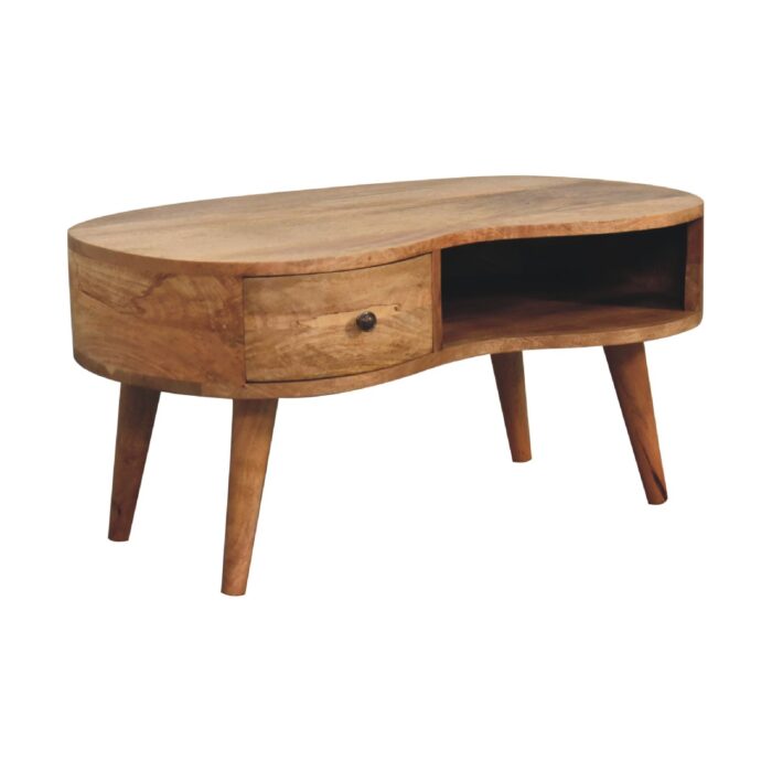 Oak-ish Wave Coffee Table - Image 3