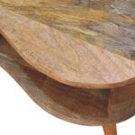 Oak-ish Wave Coffee Table - Image 6