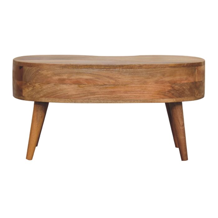 Oak-ish Wave Coffee Table - Image 9