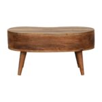 Mini Oak-ish Wave Coffee Table - Image 9