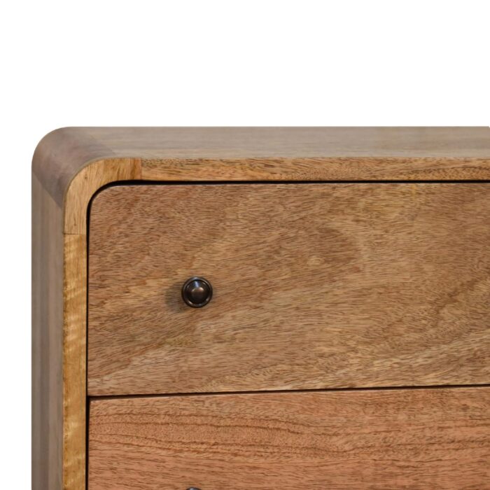 Mini Curved Oak-ish Chest - Image 4