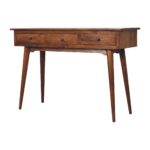 Large 3 Drawer Chestnut Console - Image 2
