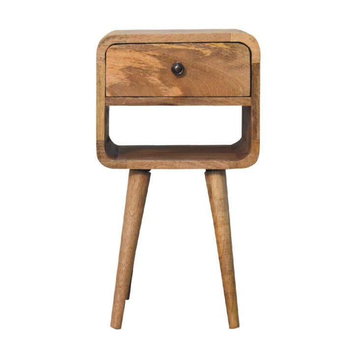 Mini Oak-ish Curve Lower Bedside - Image 1