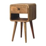 Mini Oak-ish Curve Lower Bedside - Image 2