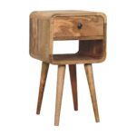 Mini Oak-ish Curve Lower Bedside - Image 3