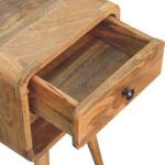 Mini Oak-ish Curve Lower Bedside - Image 5