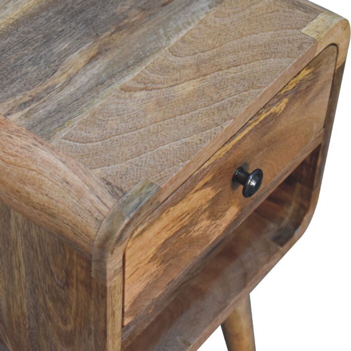Mini Oak-ish Curve Lower Bedside - Image 6