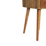 Mini 2 Drawer Oak-ish Bedside - Image 7