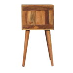 Mini 2 Drawer Oak-ish Bedside - Image 9