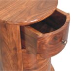 3 Drawer Chestnut Sheesham Drum - Image 6