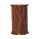 3 Drawer Chestnut Sheesham Drum - Image 8