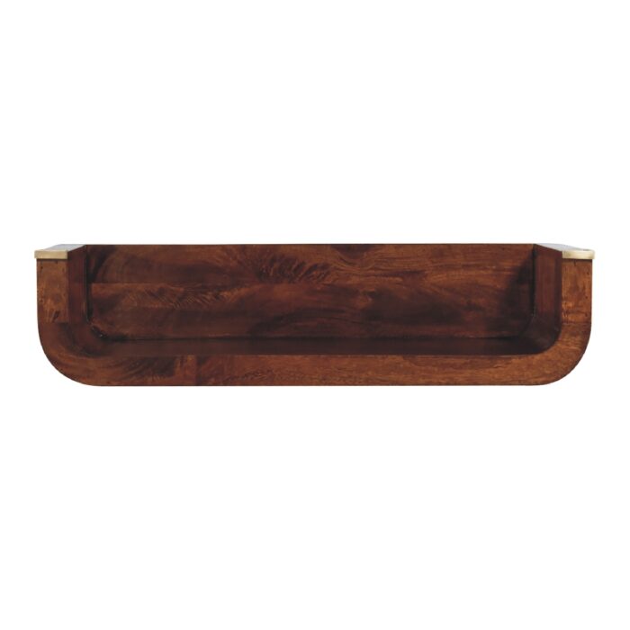 Indira Chestnut Floating Console - Image 1