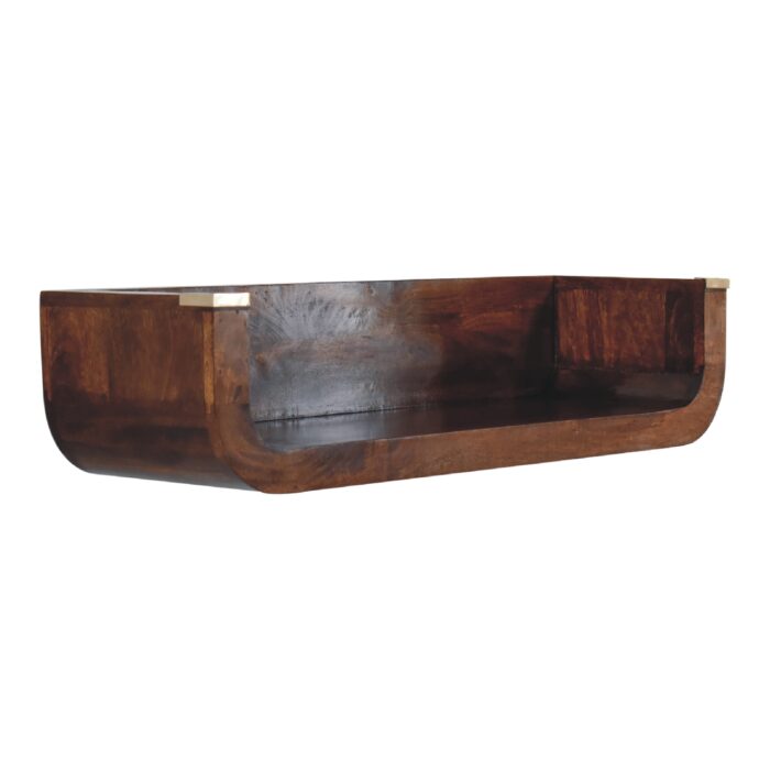 Indira Chestnut Floating Console - Image 2