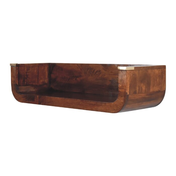 Indira Chestnut Floating Console - Image 3