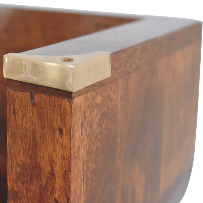 Indira Chestnut Floating Console - Image 4