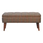 Multi Tweed Buffalo Pipe Bench
